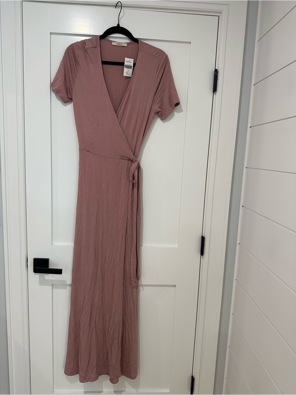 bohme Mauve Wrap Maxi Dress